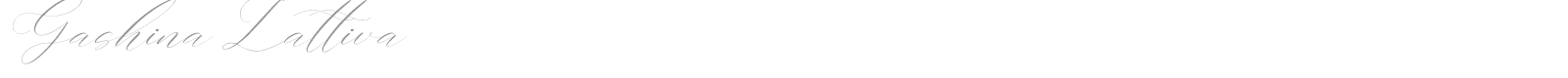 Gashina Lattiva font preview